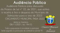 Audiência Pública Orçamento Municipal para 2022