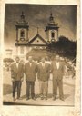 Anselmo Bonati, José Bonati, Pedro Gabau e Jacob Gabau em romaria a Aparecida do Norte