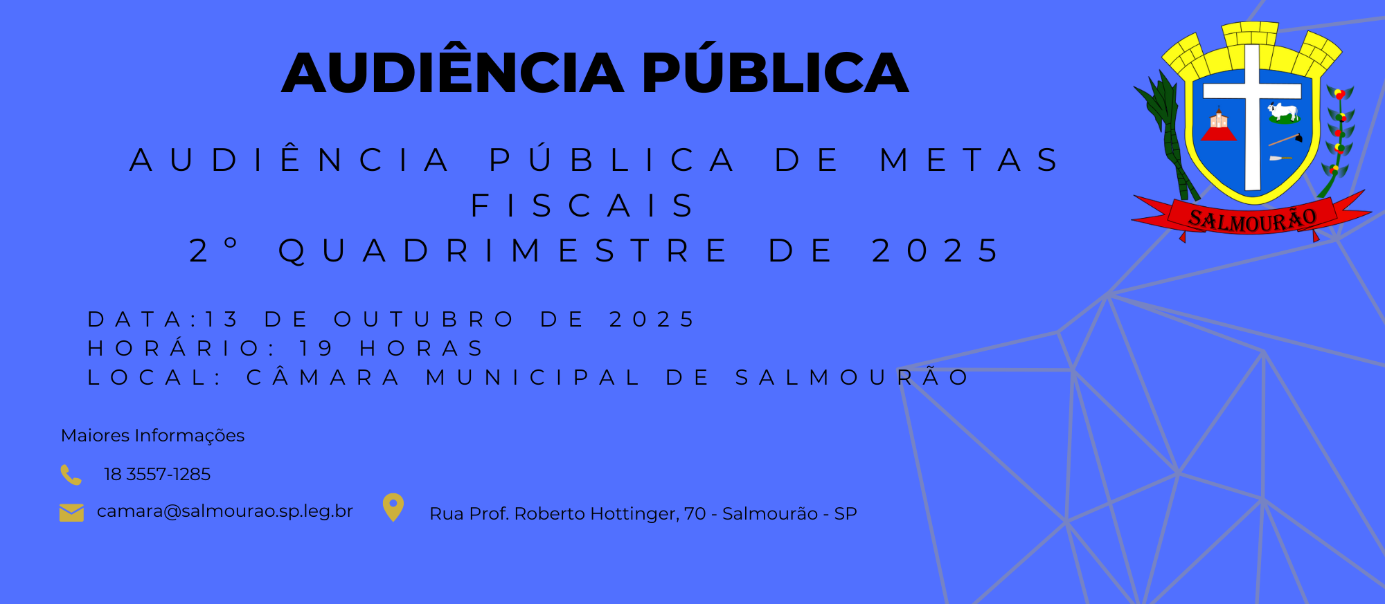 AUDIÊNCIA PÚBLICA - METAS FISCAIS