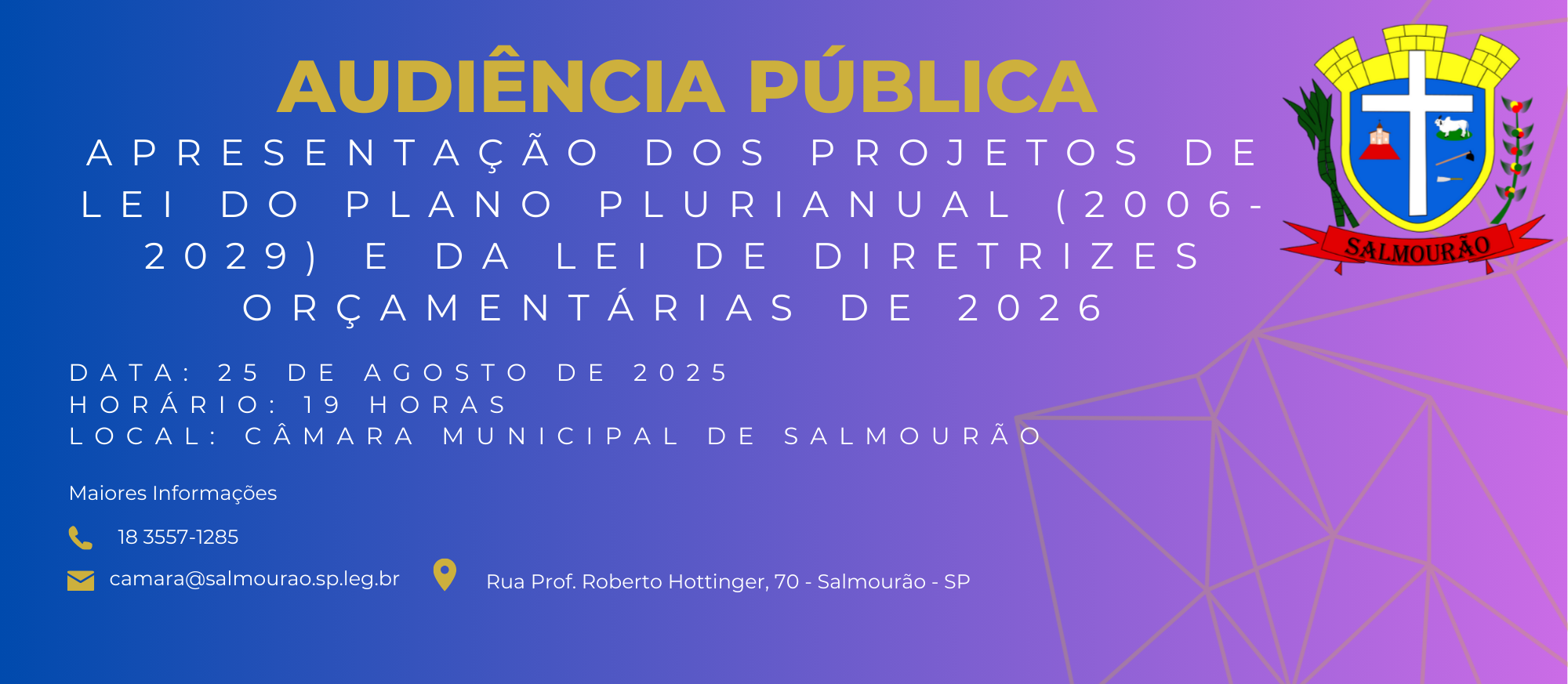 Audiência Pública PPA e LDO