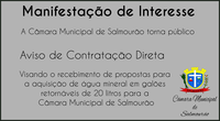 Aviso de Contratação Direta