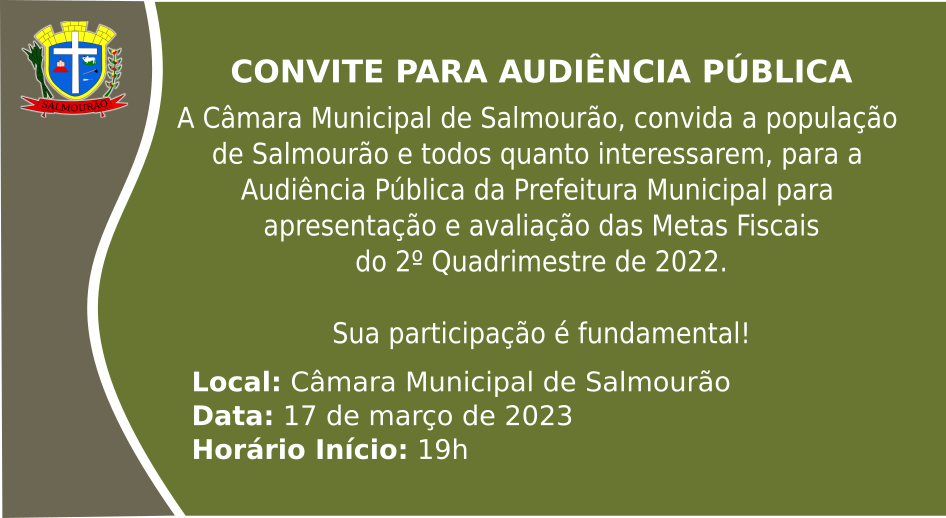 Convite para Audiência Pública