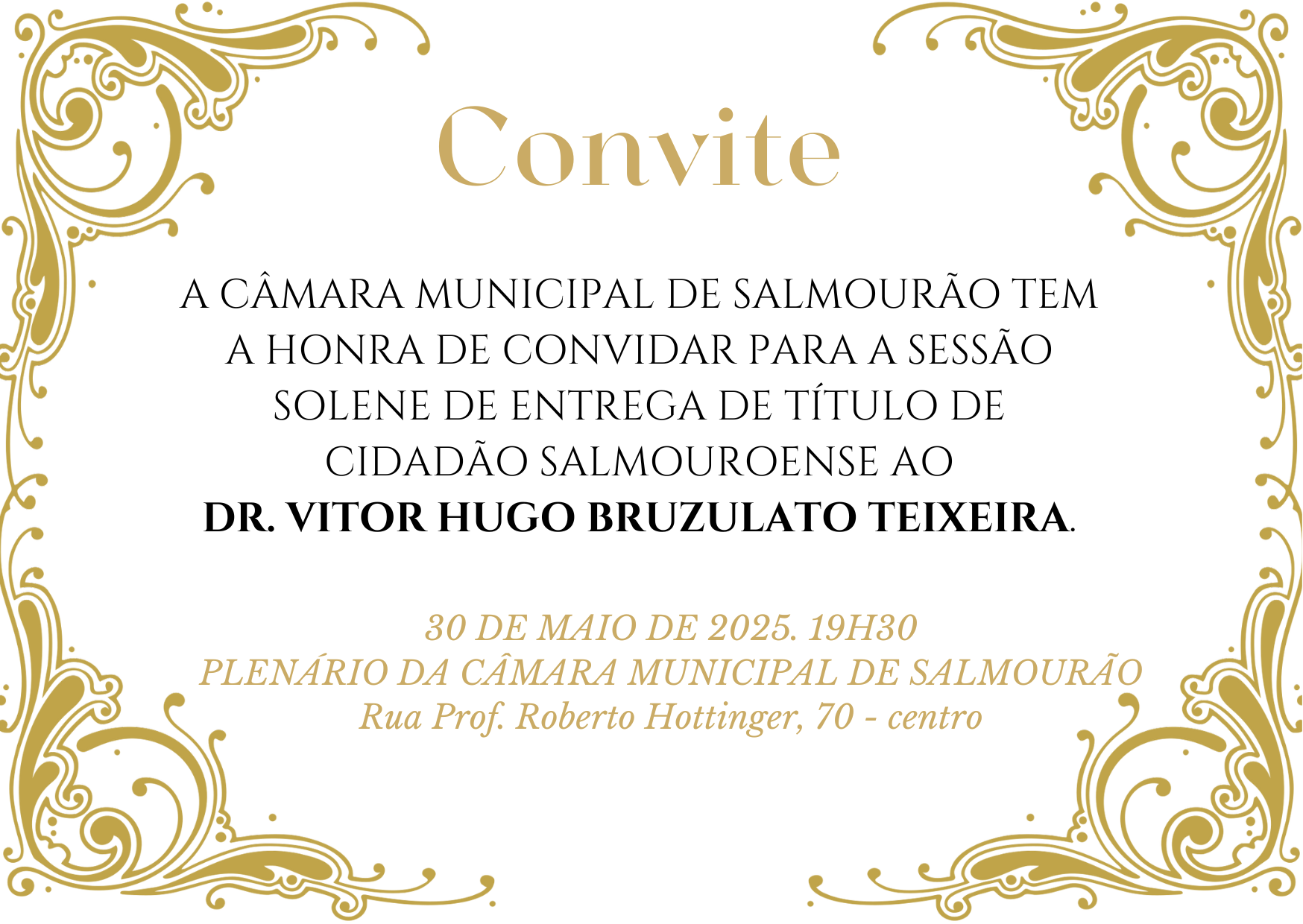 Entrega de Título de Cidadão